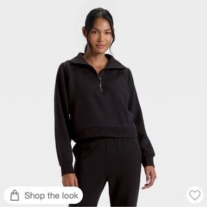 Joe Boxer Black Half-Zip Pullover